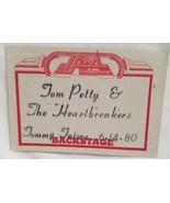 TOM PETTY - VINTAGE ORIGINAL 6 / 14 / 1980 CLOTH CONCERT STAGE PASS **LA... - $27.37 CAD