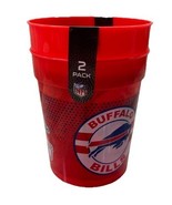 Buffalo Bills NFL Cups 1-2Pk 25Oz 5” Tall 4” Wide Rare NY Print BRANDNEW... - €10,00 EUR