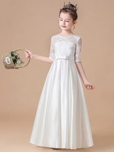 Kids flower girl dress wedding party gown first communion dress - £116.03 GBP