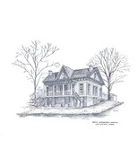 Sealed Copy of Sketch of Ruth Sedberry House-Jefferson, TX-FJKL-11 1/2 by 9 - £7.11 GBP