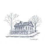 Sealed Copy of Sketch of Ruth Sedberry House-Jefferson, TX-FJKL-11 1/2 by 9 - $8.00
