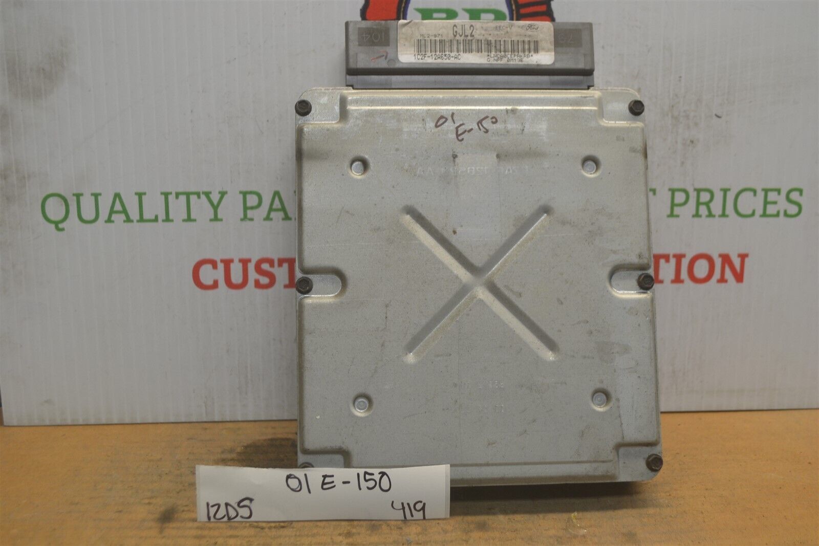 1C2F12A650AC Ford E150 Van 4.2L 2001 Engine Control Unit ECU Module 419 ...
