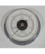 Vtg Airguide Compensated Barometer Chrome Case Cracked Glass Face Refurb... - $541.10 MXN