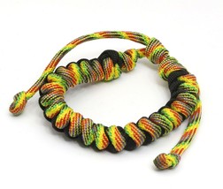 Adjustable Drawstring Colorful Spiral Stripe Bracelet - £6.22 GBP