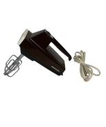 Vintage Hamilton Beach Retro Hand Mixer Model 107 Brown - $271.64 MXN