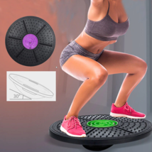 Yoga Balance Board Disc Stability Round Plates Trainer for Fitness Waist Wriggli - £123.13 GBP