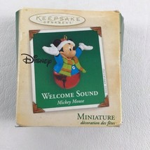 Hallmark Keepsake Ornament Disney Mickey Mouse Welcome Sound Miniature 2004 New - £15.75 GBP