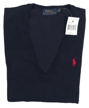 NEW Polo Ralph Lauren Sweater! Blue Gray Red Green &amp; 4 More Colors Cotton V Neck - £43.49 GBP