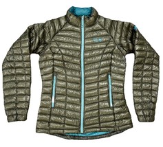 Mountain Hardware Q Shield 800 Down Women’s Green Quilted Jacket Size Small - $926.90 MXN