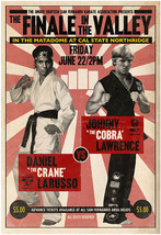 1984 The Karate Kid Daniel Larusso VS Johnny Lawrence Fight Poster Cobra Kai  - £2.39 GBP