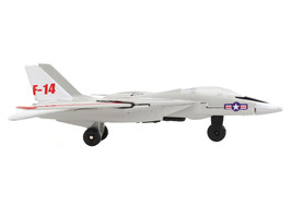 Grumman F-14 Tomcat Fighter Aircraft Gray with Red Stripes &quot;United States Nav... - £15.79 GBP