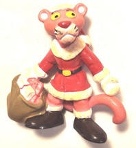 PINK PANTHER Santa Clause Figure Vintage 1983 Bully Miniature W Germany Cake Top - £14.36 GBP