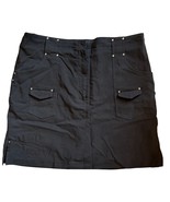 Jamie Sadock Skort Womens 10 Black Golf Skirt Pockets Stretch Tennis PIc... - $19.99