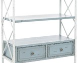Safavieh American Homes Collection Chandra Pale Blue and White Smoke Con... - $336.99