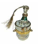 Lenox Holiday Vintage Lenox 2000 Champagne Bottle Ornament 3” trinket box - $565.47 MXN