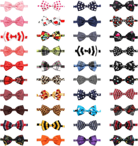 Dog Bow Ties, 40 PCS  Pet Neck Bows,  with Adjustable Collar - $41.71