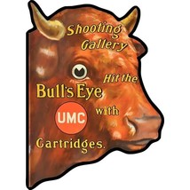 Bull&#39;s Eye UMC Cartridges Laser Cut Metal Sign Advertisement - $59.35