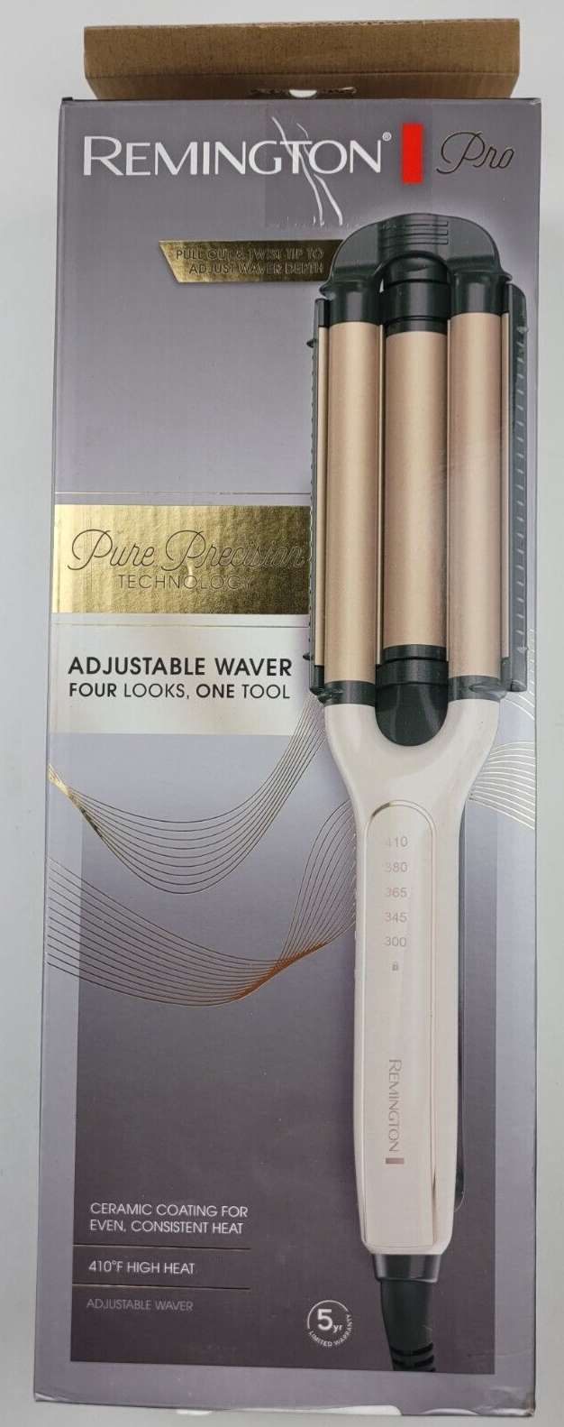 Remington 4-in-1 Adjustable Waver With Pure Precision Technology, Deep W... - $19.12