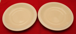 Hornsea White Ivory Fleur Saucers Only Replacement Set of 2 Vintage AS-IS  - $28.22