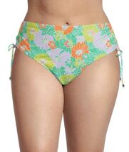 Time &amp; Tru plus tie side swim bottom green floral MINT CHIP RETRO FLORAL... - $209.45 MXN