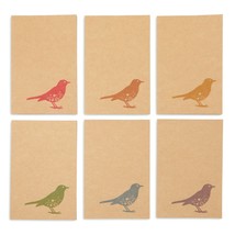 36 Pack Bird Note Cards With Envelopes, Blank, Rustic-Style Kraft Paper, 4 X 6&quot; - £22.79 GBP