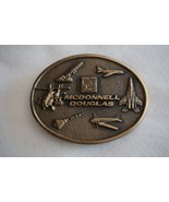 Vtg Octanner McDonnell Douglas Aerospace Solid Brass Belt Buckle 1981 1.... - €21,20 EUR