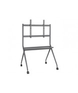 V7 TVCART4 TV CART TROLLEY ROLLING STAND UP TO 264LBS 86IN IFP DISPLAY - $427.38