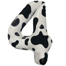 Cow Print Balloon Birthday Party Decorations | Numbers 1, 2, 3, Or 4 | C... - £10.19 GBP