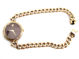 Seiko Watch with Gold Plate Krementz Link Bracelet As Is - £11.17 GBP