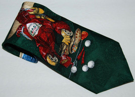 Tabasco Mens Necktie Tie Lobster Golf Peppers 100% Silk 58 inch - £7.66 GBP