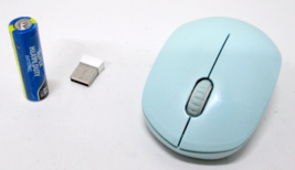 Seenda Wireless Mouse 2.4G Noiseless Mouse with USB Receiver Light Blue - $8.54