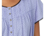 ARIA ~ PERIWINKLE DOT ~ 100% Cotton ~ Short Sleeve Nightgown ~ Size 4X (... - $28.05