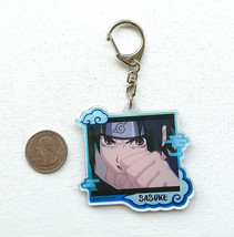 Sasuke Uchiha Naruto Shippuden Boyhood and Present Scene Acrylic Keychain - $20.00