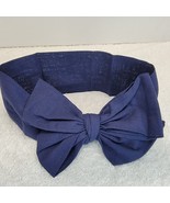 Blue Headband Hairband Bow Head Wrap Hair Wrap Hair Covering NO STRETCH ... - $103.30 MXN