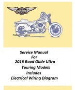 2016 Harley Davidson Road Glide Ultra Touring Models Service Manual  - $28.95