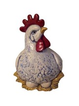 VTG Chicken Hen Ceramic Mold Wall Hanging Nest Eggs Handpainted 10&quot;x8&quot;x4.5&quot; READ - £18.24 GBP