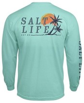 Mens Salt Life Leaning Palms Graphic Long Sleeve T-Shirt - XL &amp; Large - NWT - £18.95 GBP