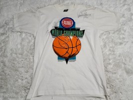 Vintage Autographed Signed Shirt Detroit Pistons Thomas Johnson Salley Bad Boys - £49.18 GBP