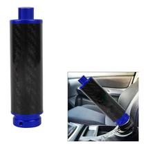 JDM Real Carbon Fiber Car Aluminum Blue Handle Hand Brake Sleeve Protector Cover - £10.27 GBP