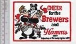 Beer Baseball Milwaukee Brewers & Hamm's Beer Cheer for the Brewers Promo Patch - £7.81 GBP