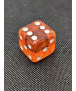 Vintage 25MM Orange Translucent D6 Dice - $363.64 MXN