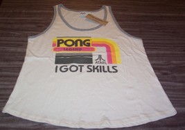 Vintage Style Women&#39;s Teen Atari Pong Video Game Sleeveless T-shirt Xl New - £15.48 GBP