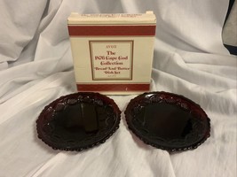 Avon The 1876 Cape Cod Ruby Collection Bread And Butter Dish Set 5.5” - $12.11