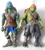 2014 Teenage Mutant Ninja Turtles Movie Action Figures 5&quot; Michaelangelo Leonardo - £15.56 GBP