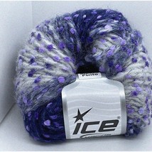 Lilac Dot Alpaca Yarn - Bulky, Purple &amp; Grey Shades - 1.76oz (50g), 87yds (80m) - $27.67