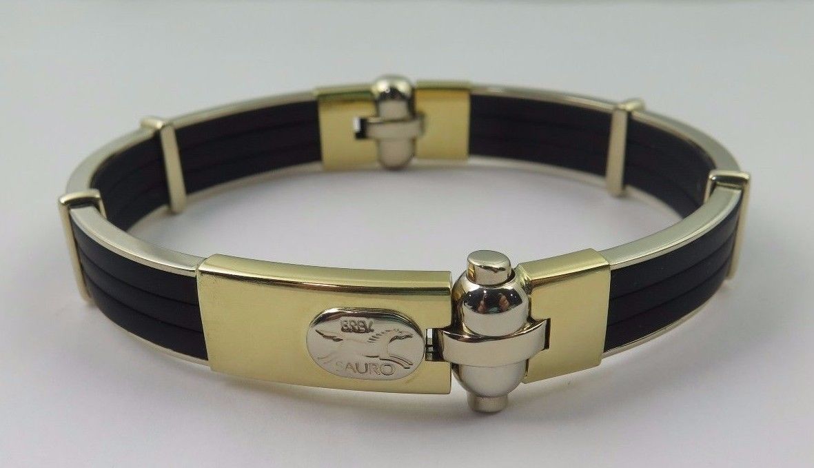 Sauro Italian Made 18k Two Tone Gold Bangle and similar items