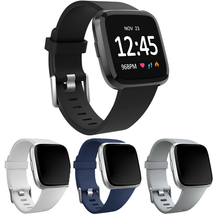 Replacement Silicone Rubber Band Strap Wristband For Fitbit Versa 1 2 Lite Watch - £5.45 GBP