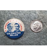 1964 Goldwater Miller A CHOICE FOR A CHANGE Campaign Button 1 1/4&quot; Authe... - £3.80 GBP