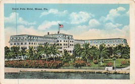 Miami Florida~Royal Palm HOTEL~1918 Antique Vintage Postcard - £7.97 GBP