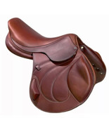 All Purpose Premium Leather Jumping English Riding Horse Saddle Tack - £271.78 GBP